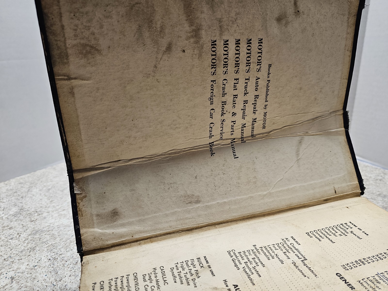 Motors Auto Repair Manual 1963 26th Edition Published By Motor