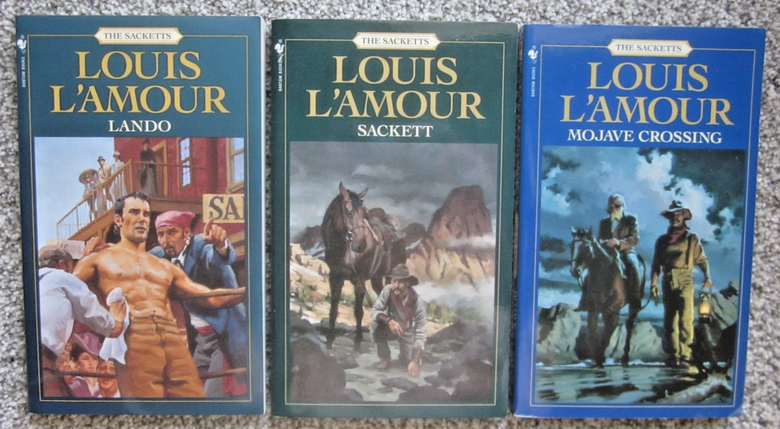 THE SACKETTS by LOUIS L’AMOUR / BKS 1-17 excl 6.5 & 8.5 / 17 PB / BANTAM