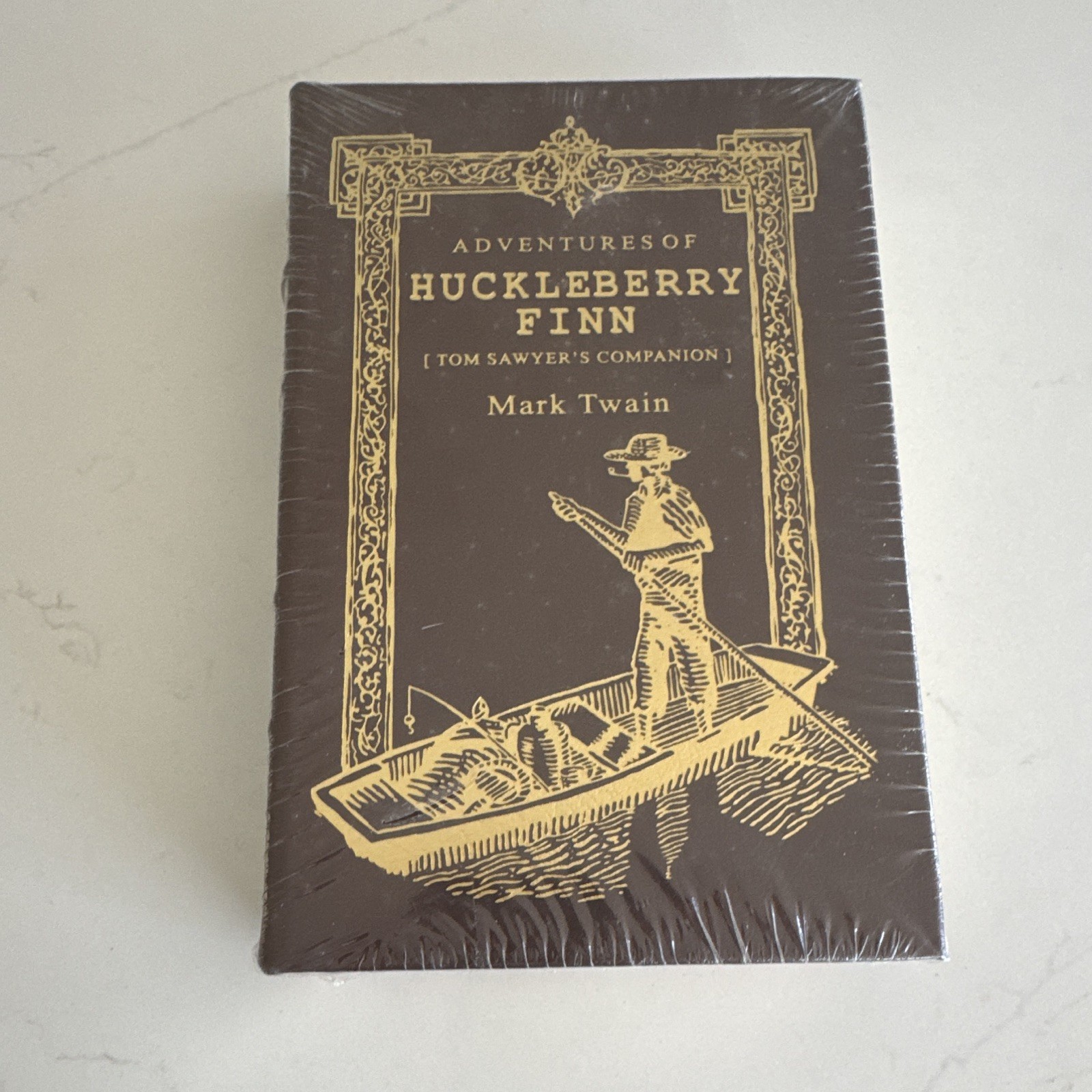 Adventures of Huckleberry Finn Hardcover Novel by Mark Twain. read description