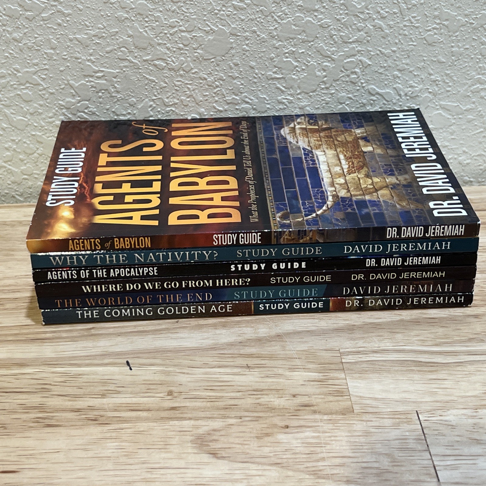 6 Dr. David Jeremiah Hardback Books & 6 Paperback Study Guides