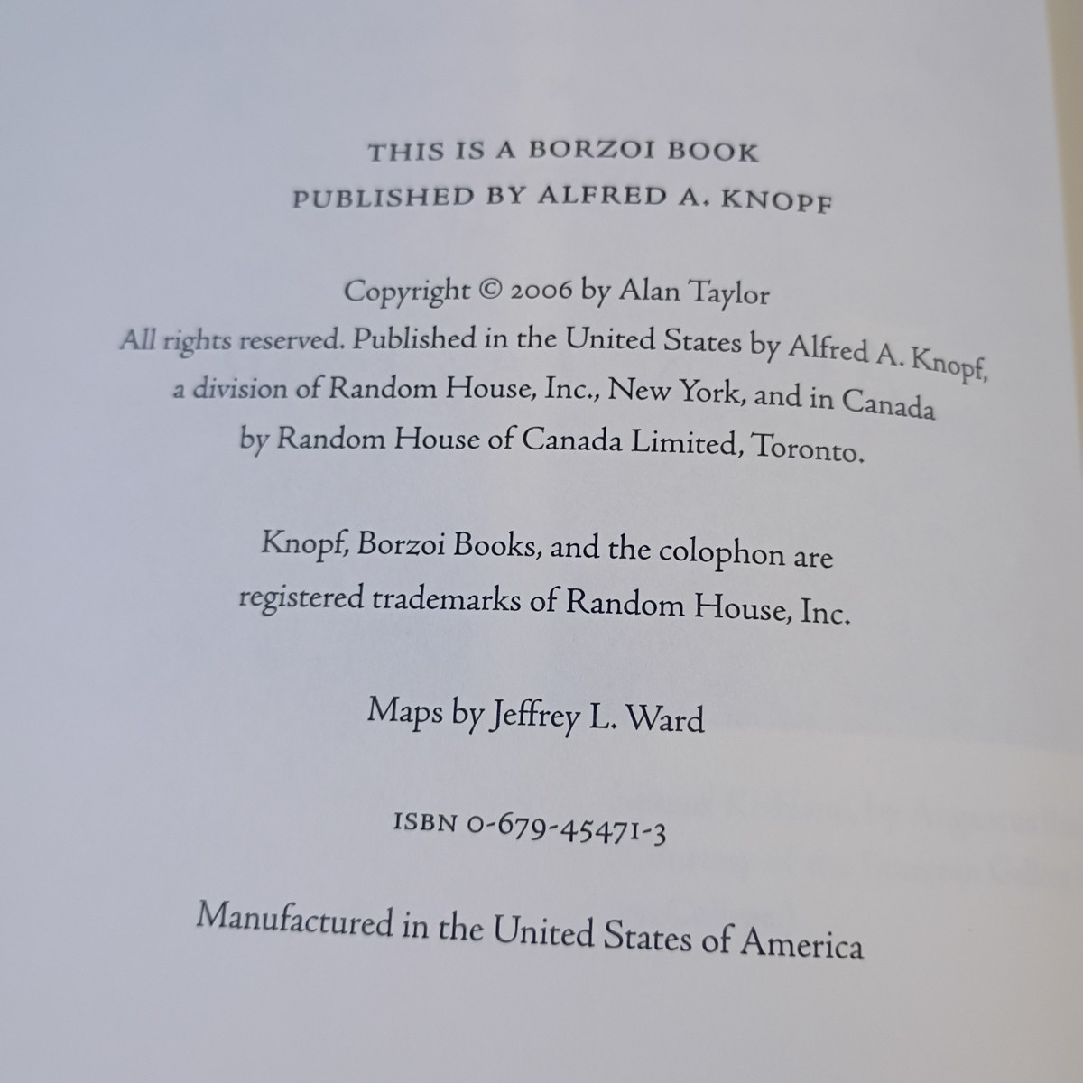 The Divided Ground by Alan Taylor 2006 Hardcover Alfred A. Knopf