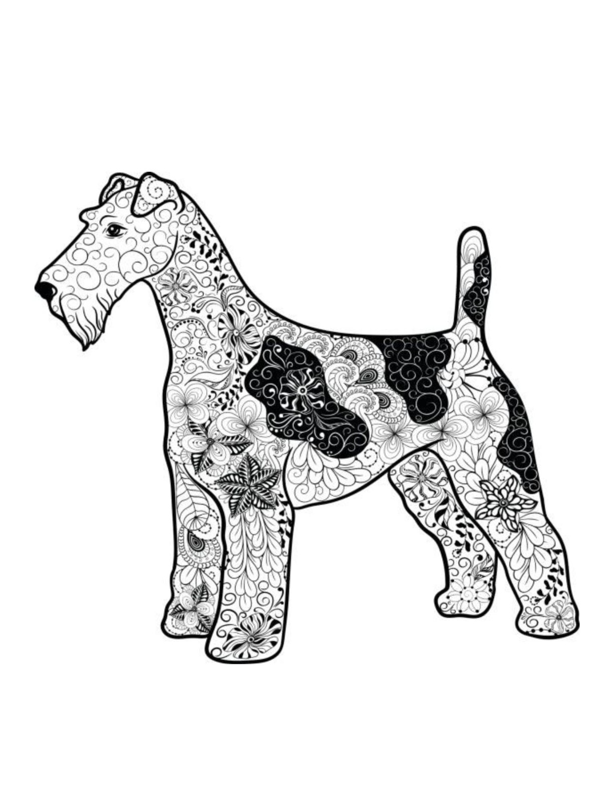 Dogs Coloring Book for Adults and Teens All Ages 108 Pages 8.5 x 11 for All Ages
