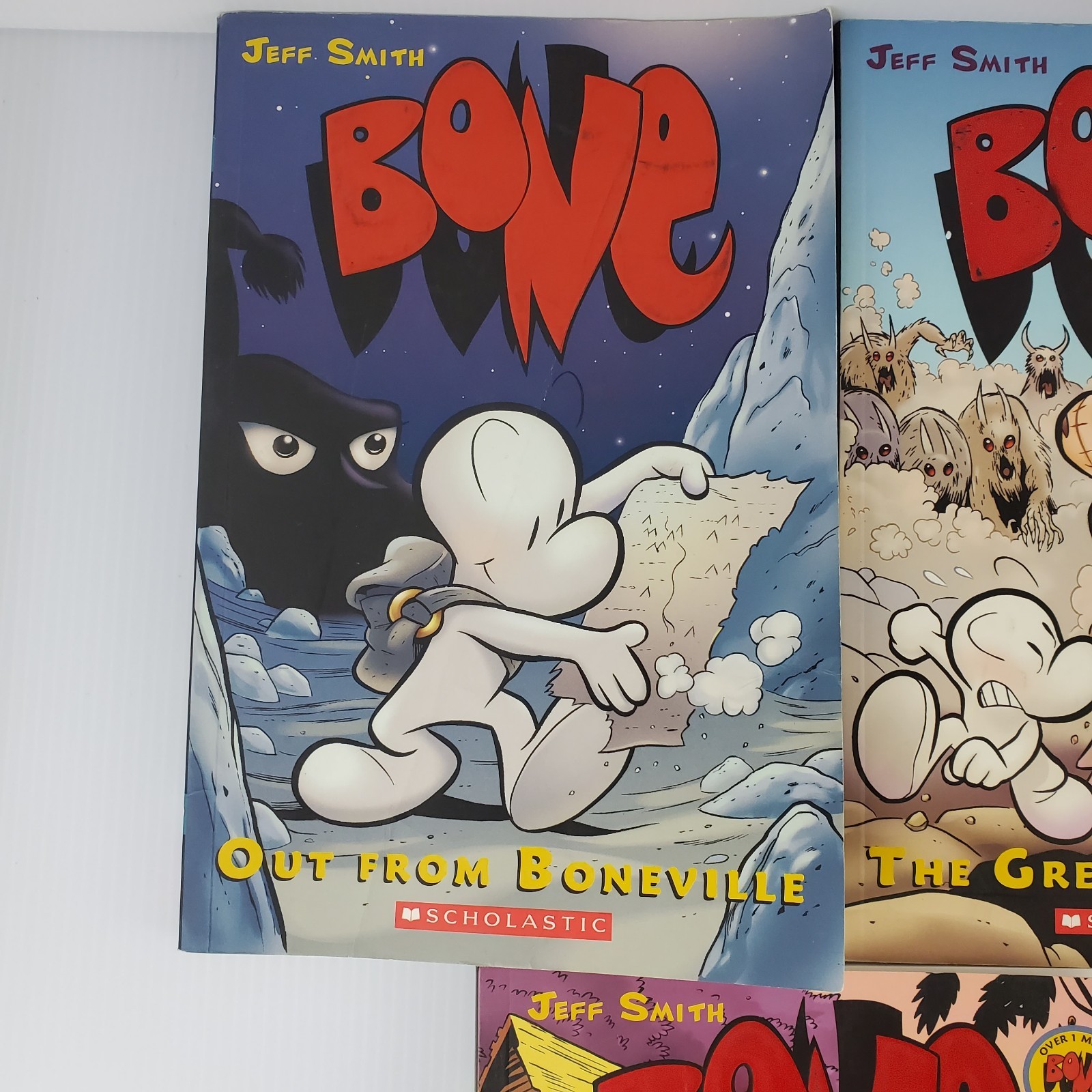 Jeff Smith Volumes 1-9 Bone Comic Series Graphix Scholastic Books Lot Graphic