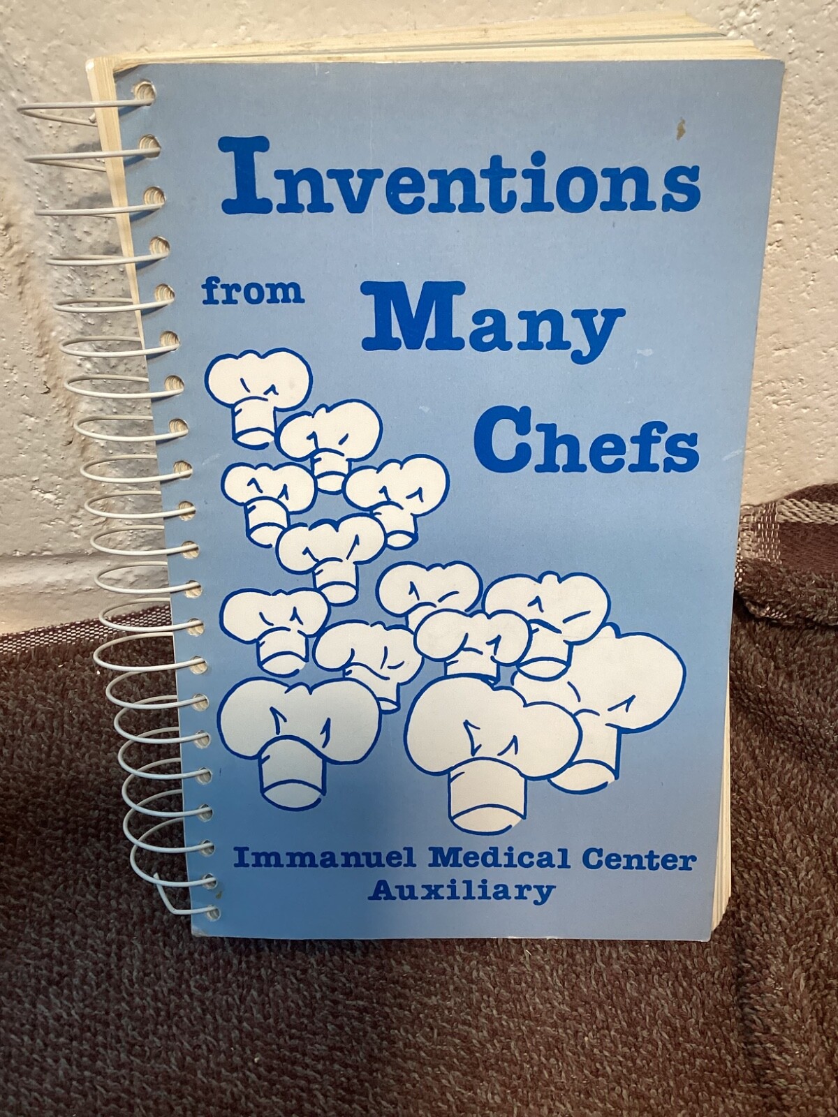 Vtg 1982 Inventions From Many Chefs Cookbook 432 pages Immanuel Medical Aux.