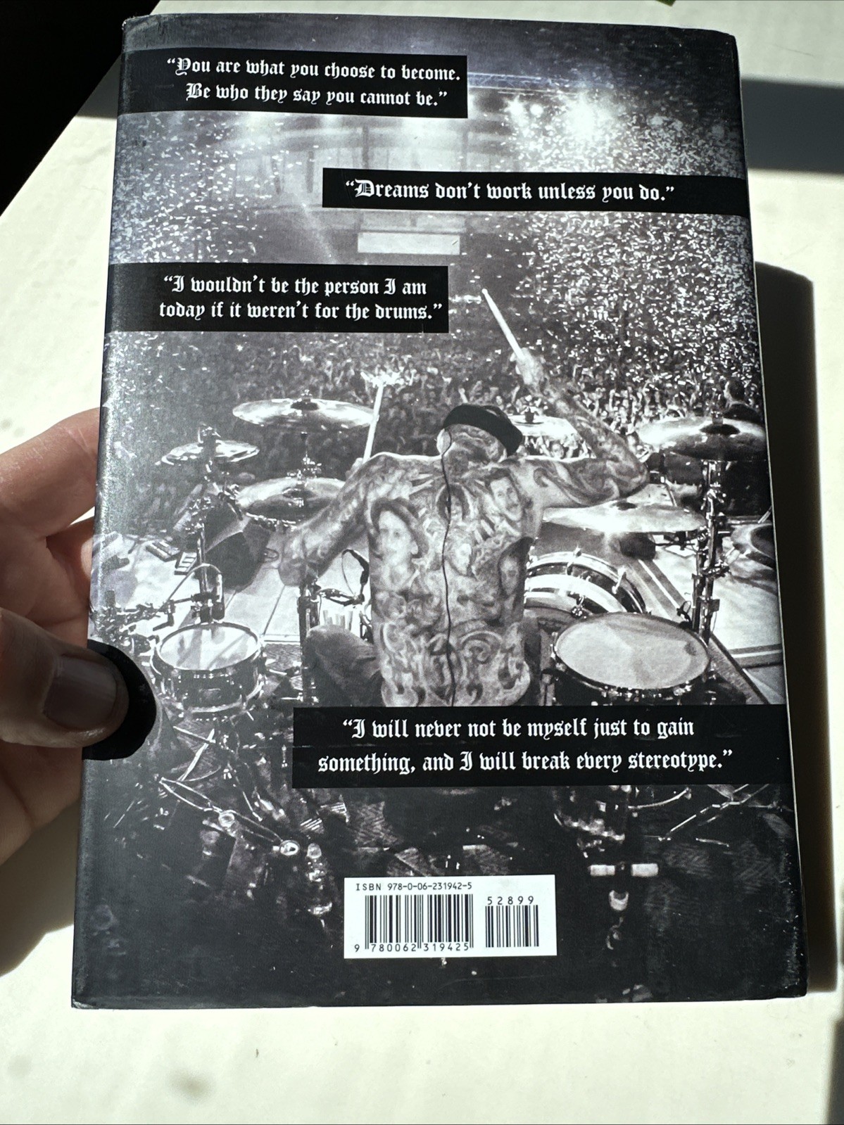 Travis Barker With Gavin Edwards Can I Say Hardcover Book
