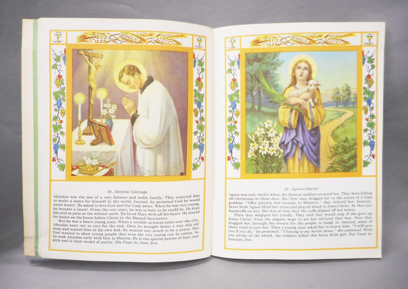 OUR FRIENDS the SAINTS by Daniel A Lord, S.J. 1956 Beautiful illustrations -Nice