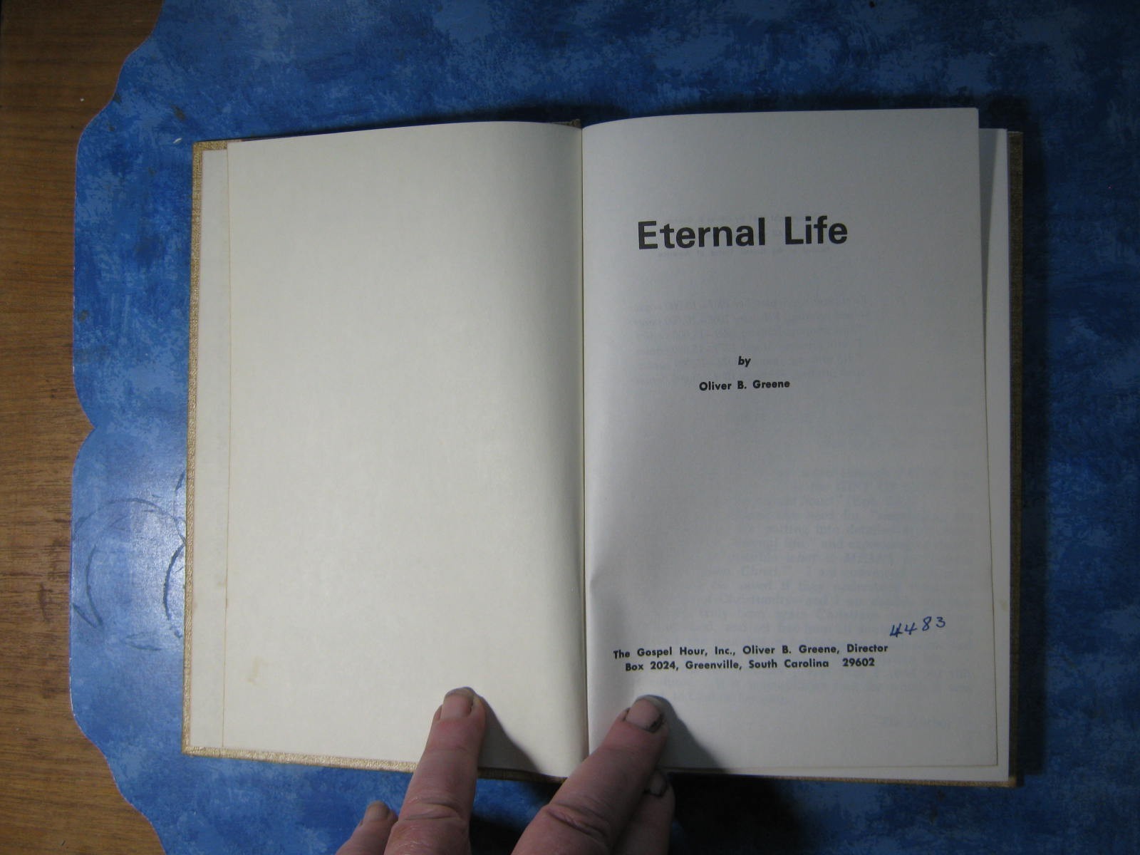 Vintage ETERNAL LIFE Oliver B. Greene HC 1967 Simplifying the simple VGC