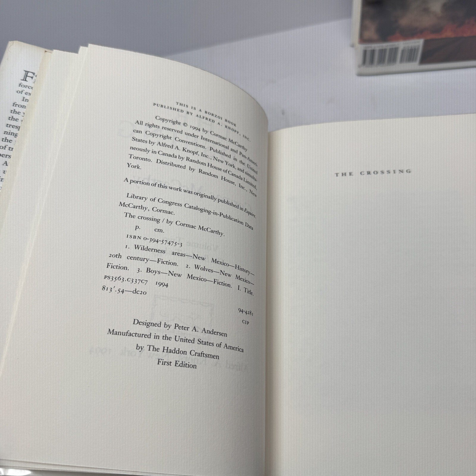 TRUE FIRST PRINTINGS! Border Trilogy by Cormac McCarthy. pretty horses, crossing