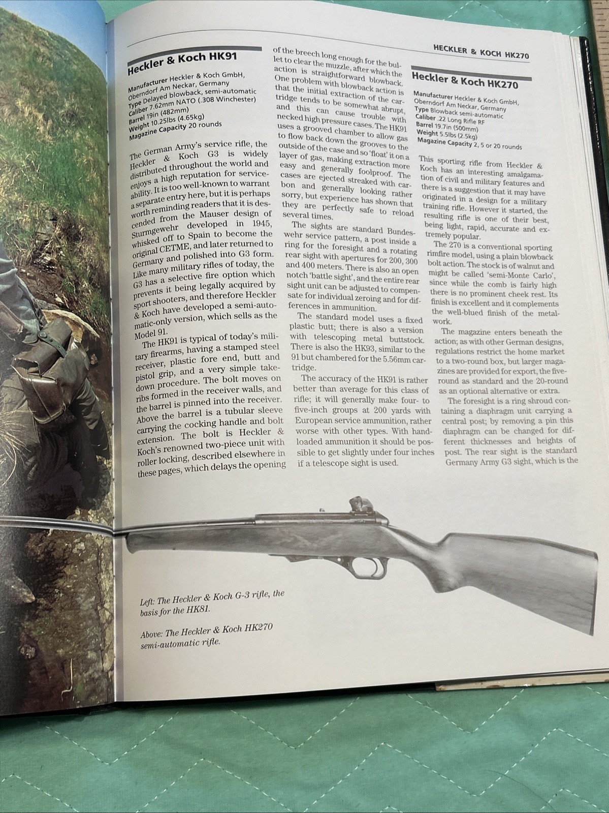 1994 Modern Small Arms by Ian V. Hogg Hardback Dust Jacket Book GUC