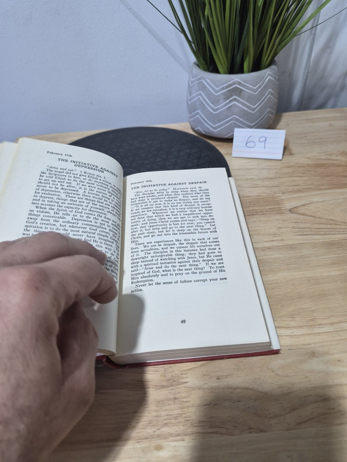 My Utmost for His Highest Oswald Chambers 1935 Reprint Hardcover Dust Jacket