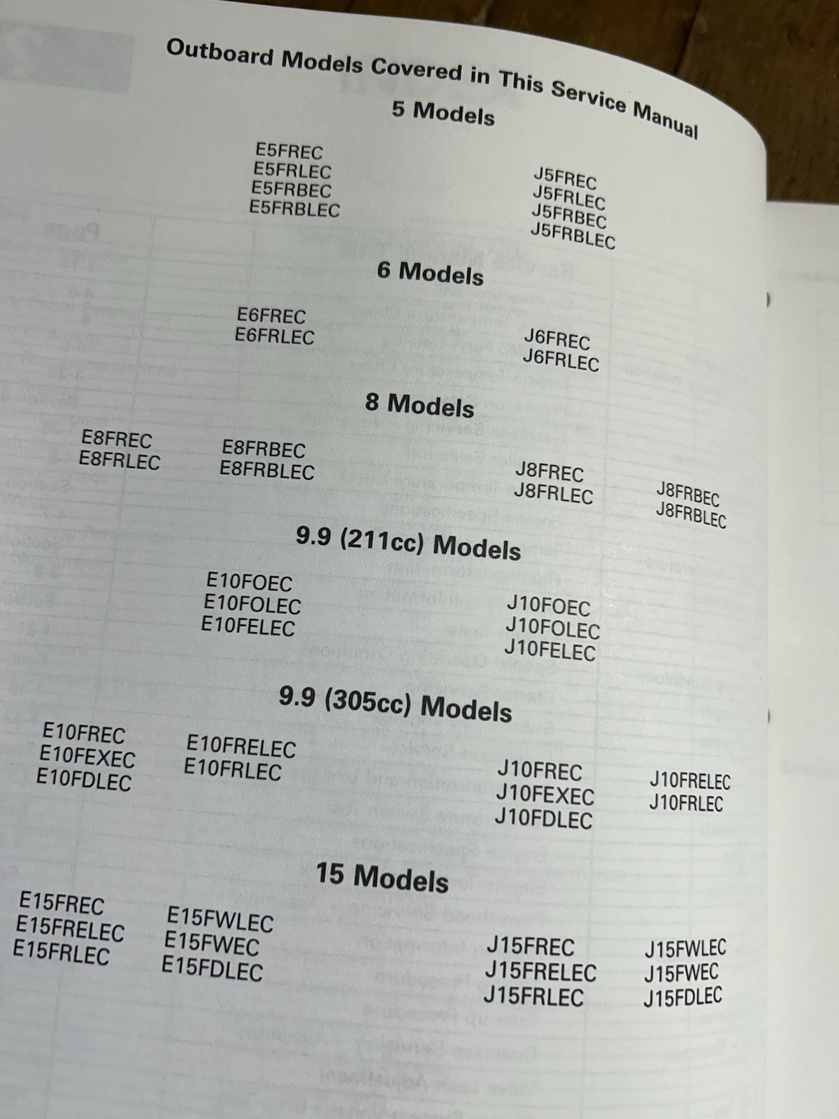 1998 OMC Johnson Evinrude 520203 outboard 5 -15 four stroke boat manual UNUSED