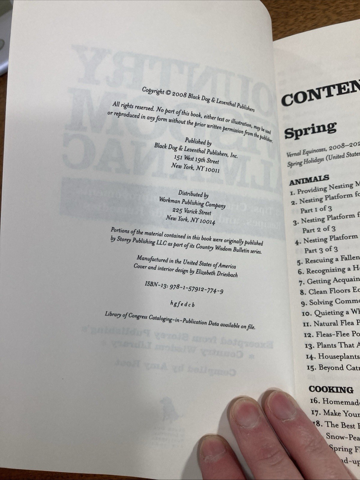 Country Wisdom Almanac : 373 Tips, Crafts, Home Improvements, Recipes… 2008
