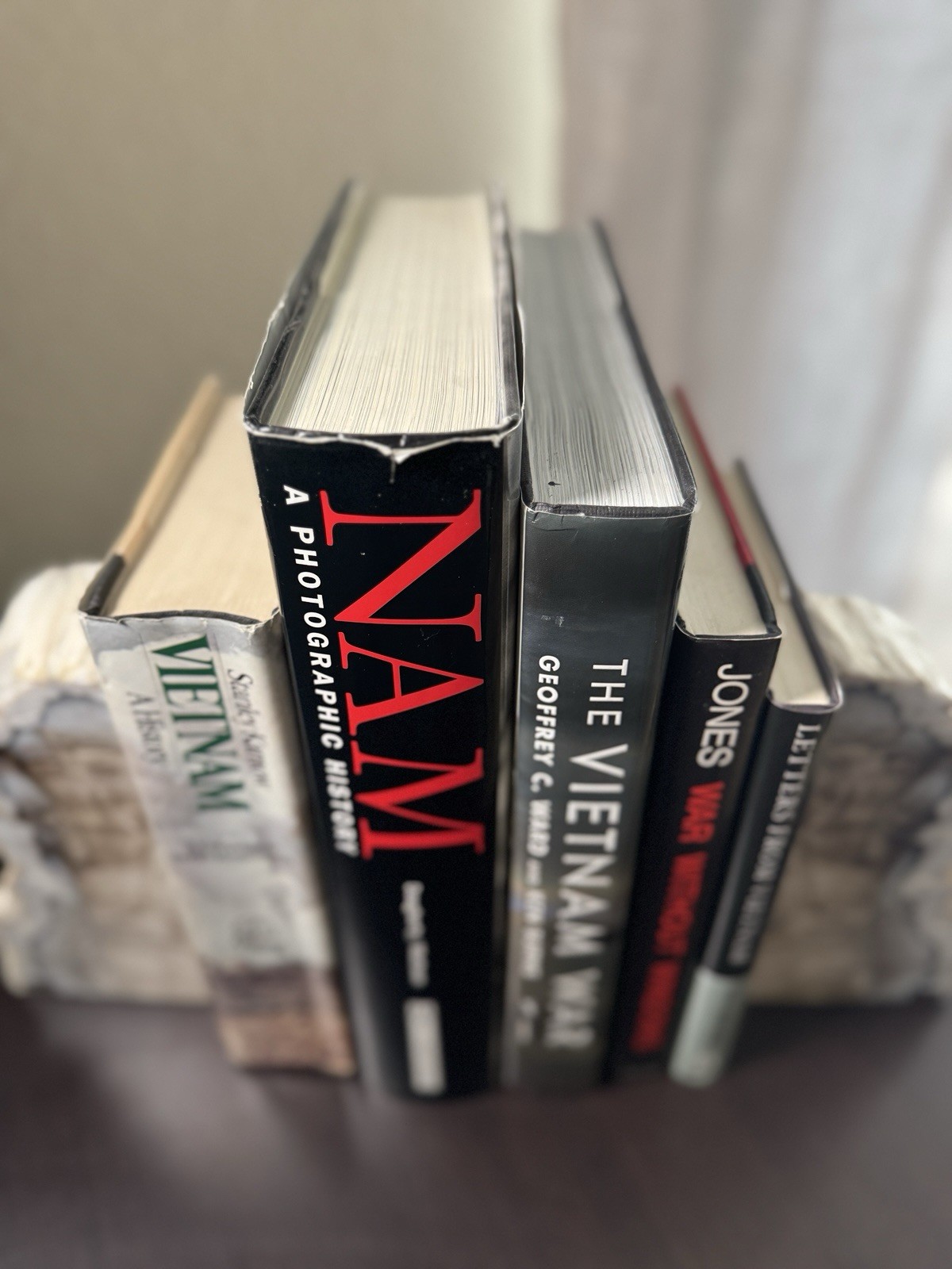 Vietnam War 5 Book Lot | Signed Bruce E. Jones | Karnow, Ken Burns, NAM, Letters