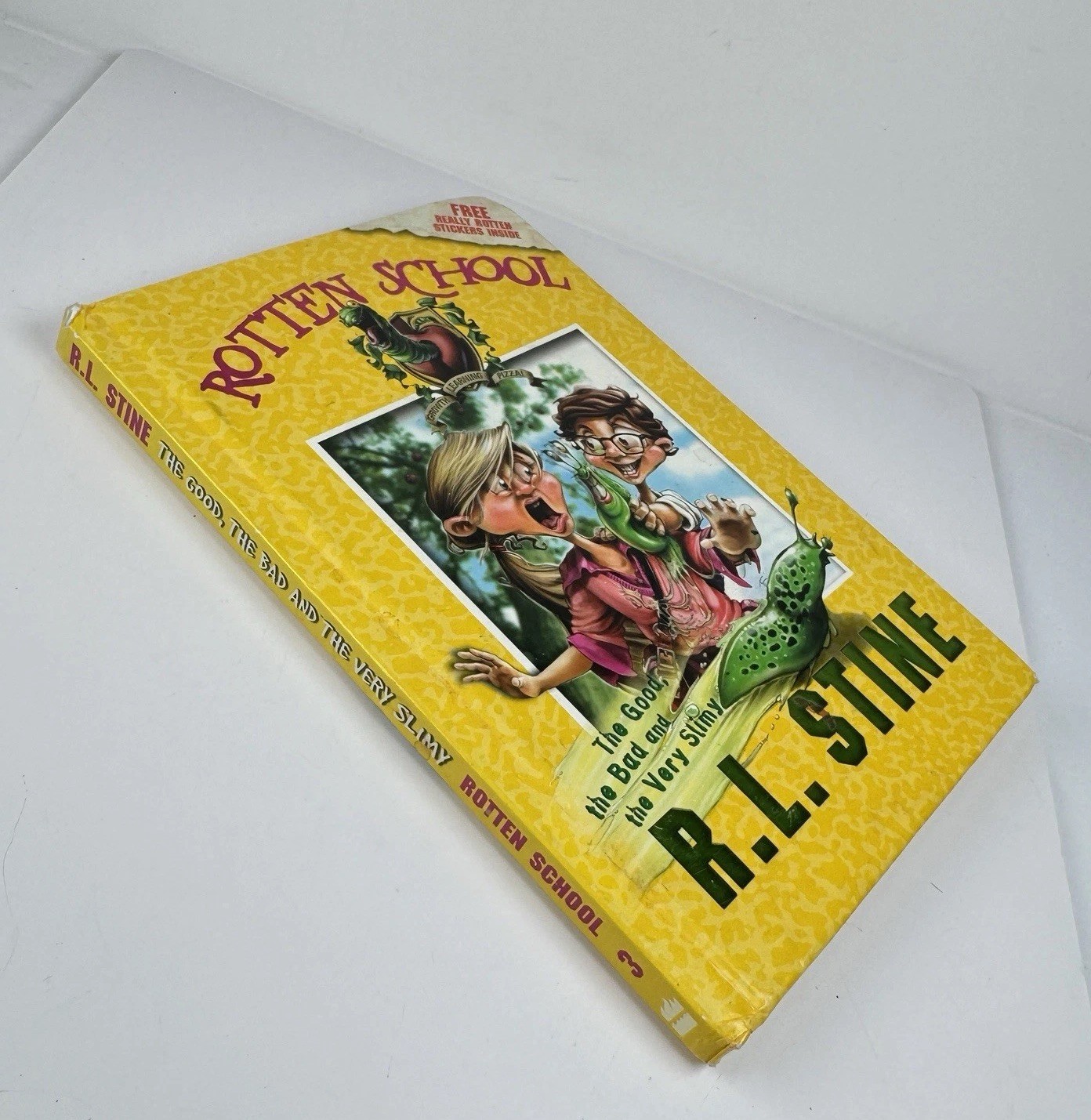 RL Stine Rotten School #3 The Good The Bad And The Very Slimy HC Illus