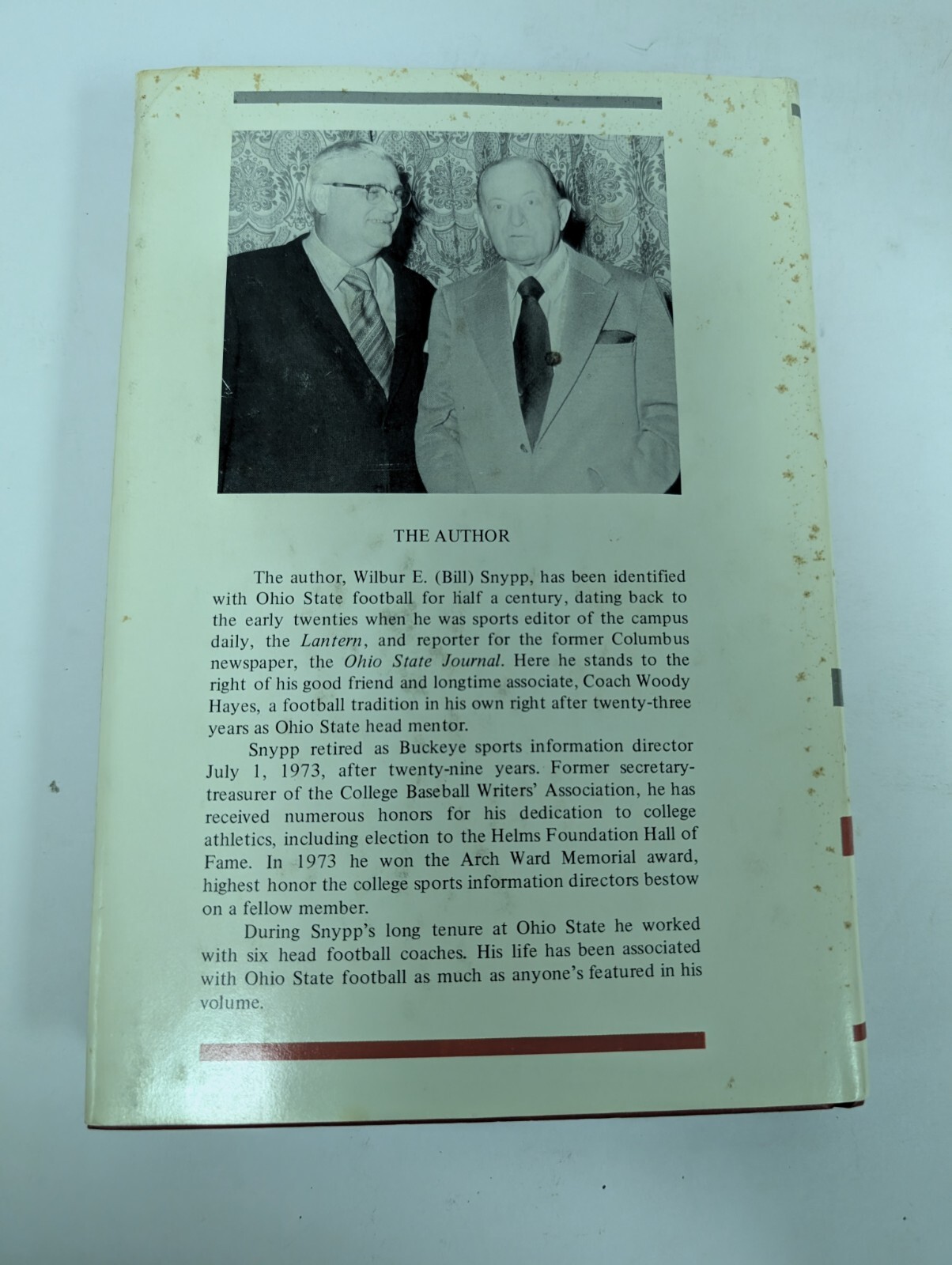 The Buckeyes A Story of Ohio State Football by Wilbur Snypp Hardcover 1974