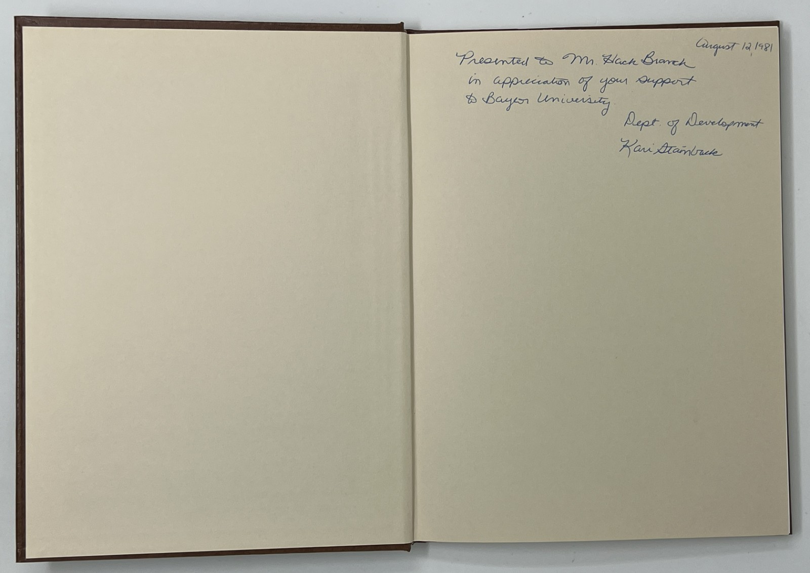 VTG BIOGRAPHY: Abner McCall: One Man’s Journey – 1981 1st Ed. HC Baylor Univ.