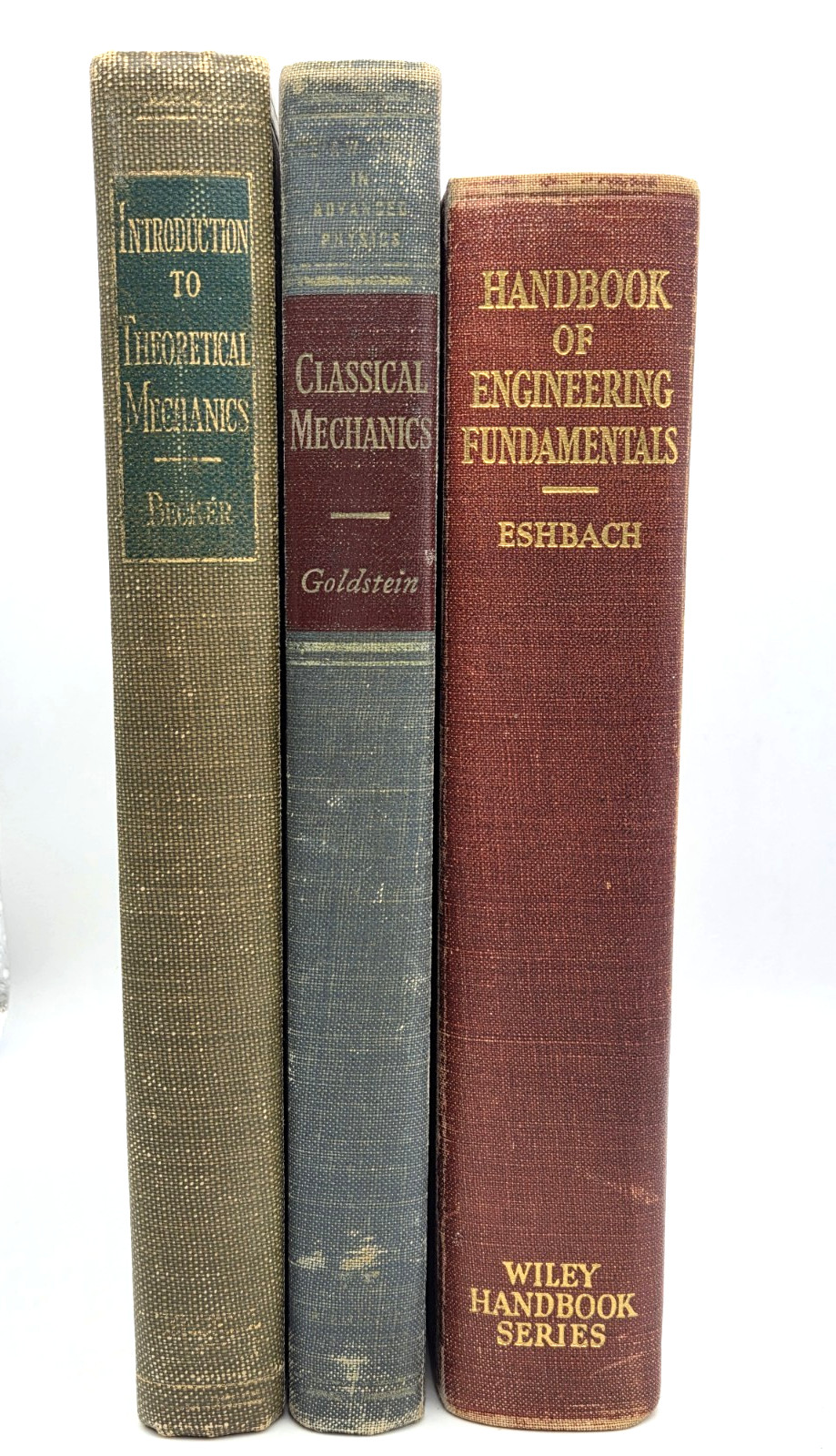 3 Vintage Mechanics & Engineering Textbooks Becker Goldstein & Eshbach 1947 – 59