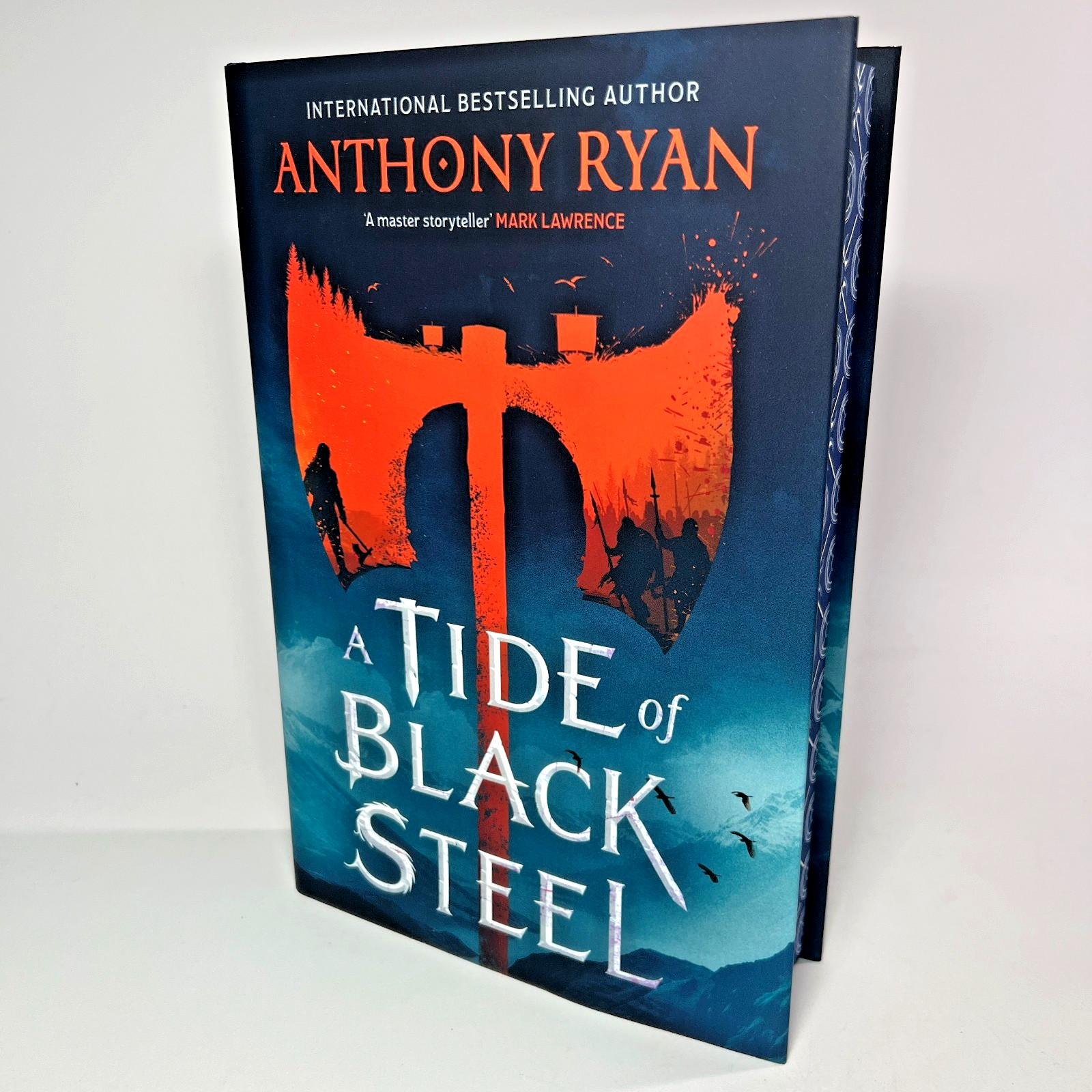 A Tide of Black Steel Anthony Ryan Hardcover Signed Broken Binding Age of Wrath