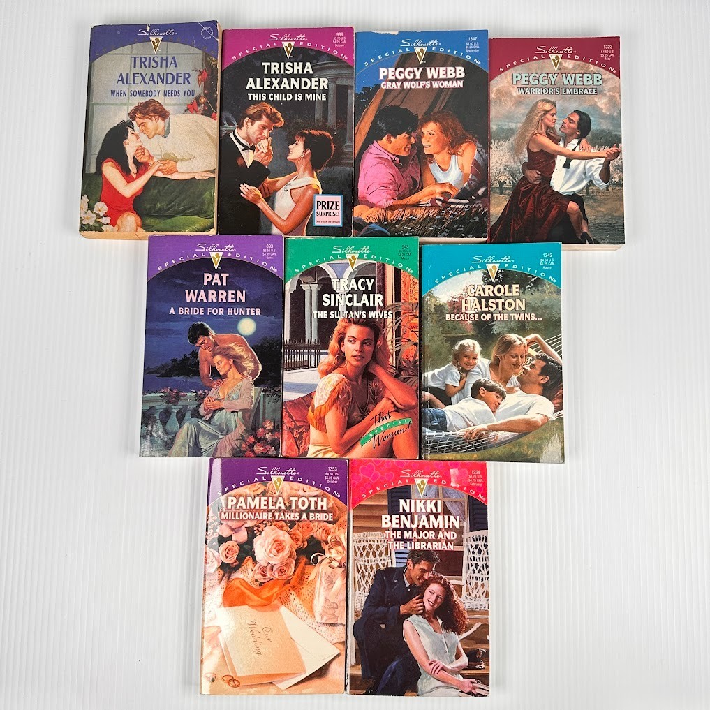 9x Vtg Silhouette Special Ed Romance Books/Novels – Multiple Titles & Authors