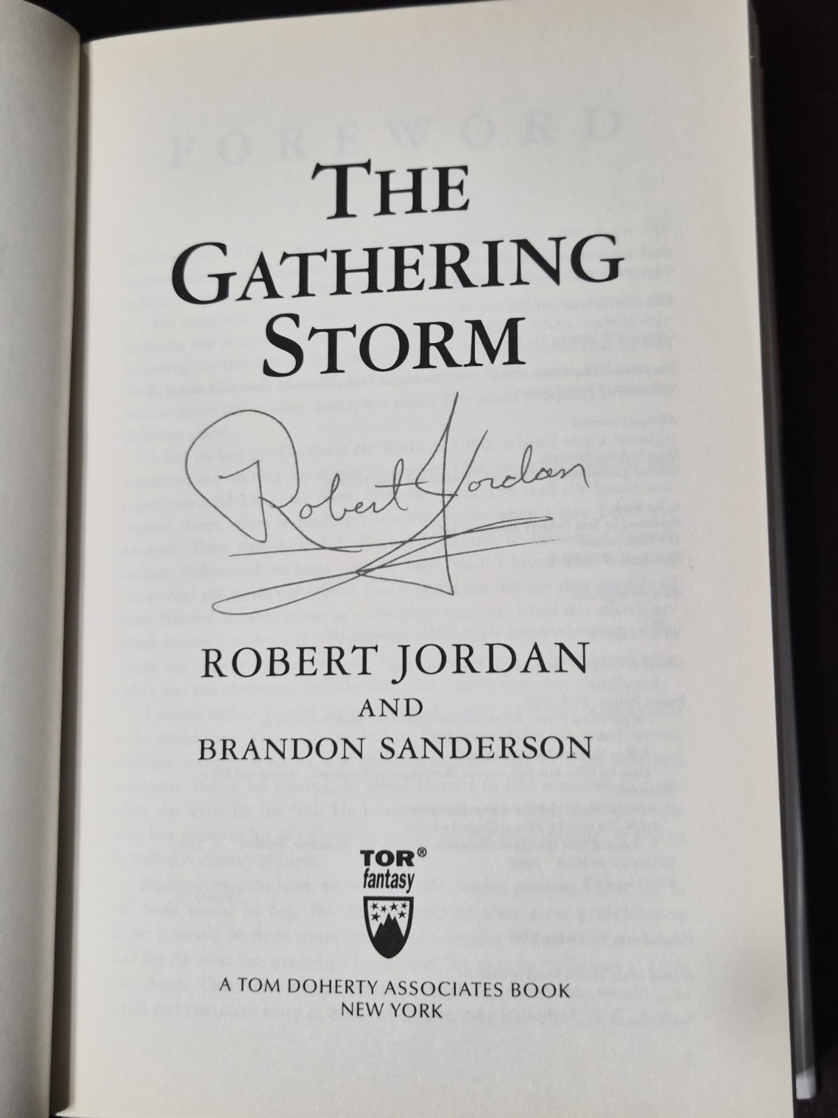 Jordan Sanderson Wheel Of Time 2009-2013 1st 1st Auto Signed VG HCDDJ LN