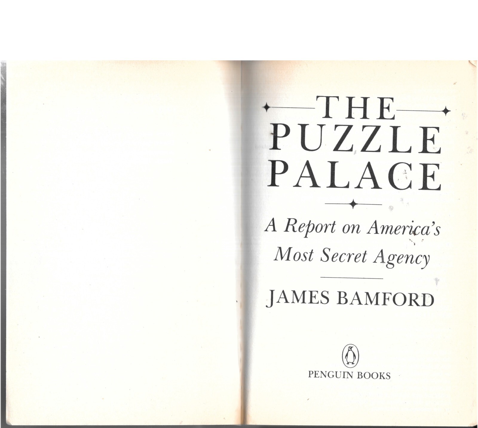 The Puzzle Palace 1983 by James Bamford