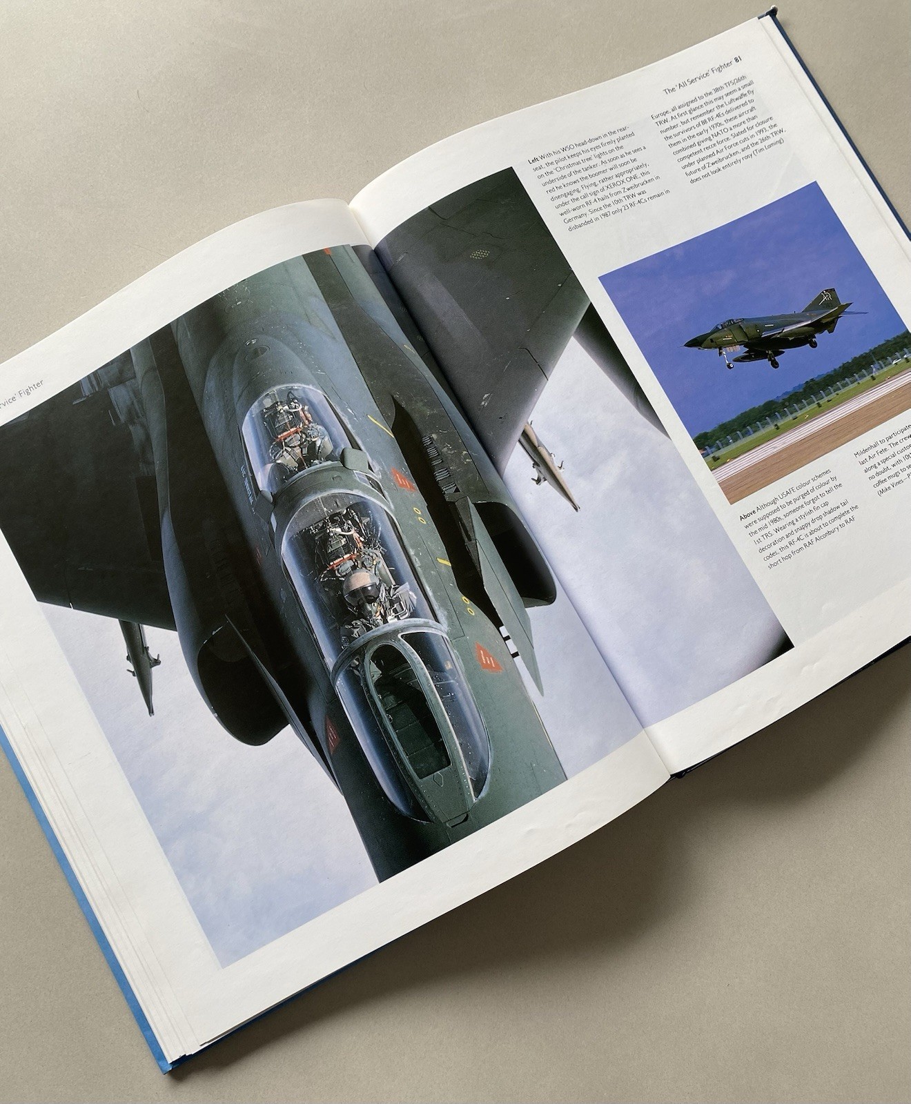F-4 Phantom by Tony Holmes (1996 Hardcover) Aviation Photography
