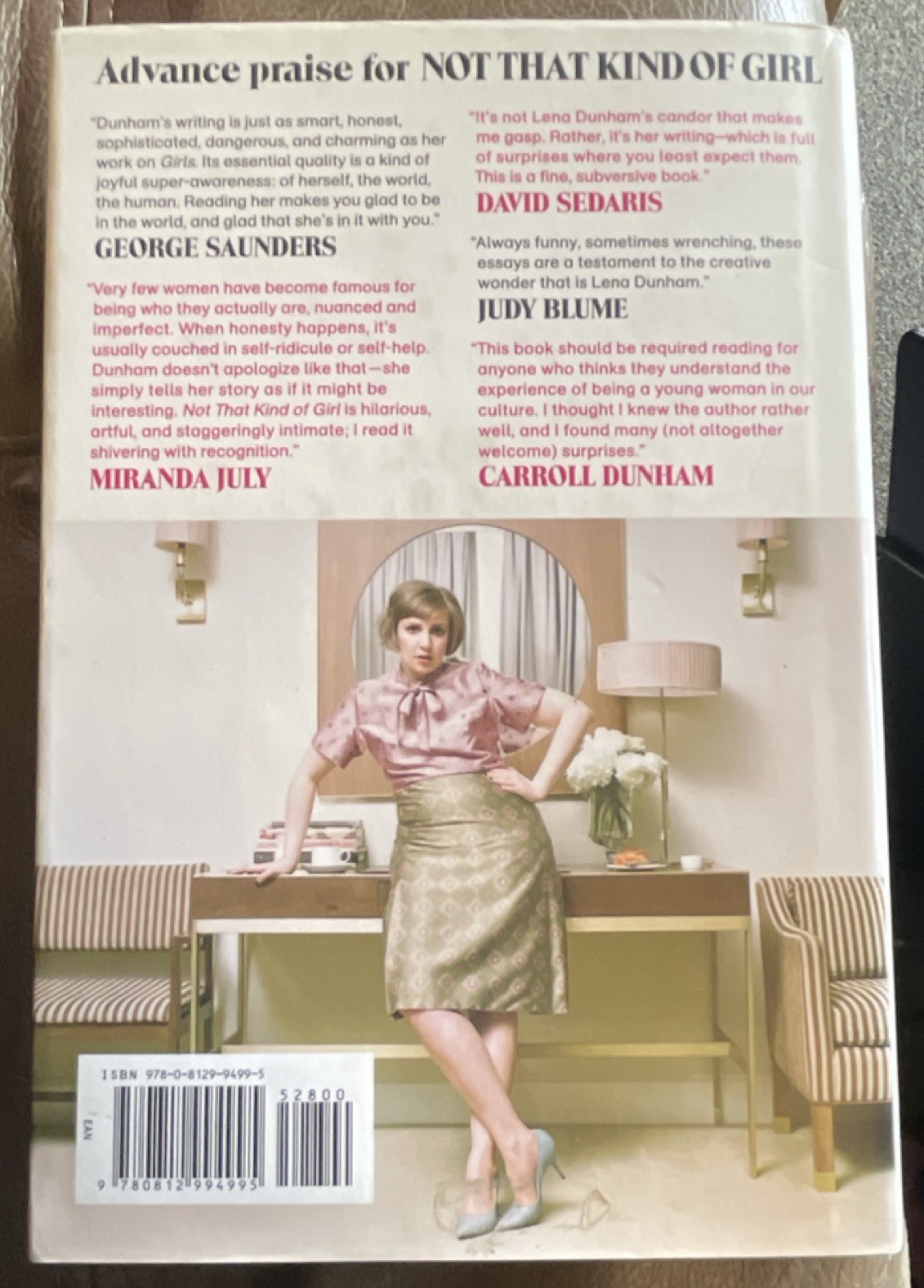 Lena Dunham Not That Kind of Girl Hardcover First Edition 2014 Random House