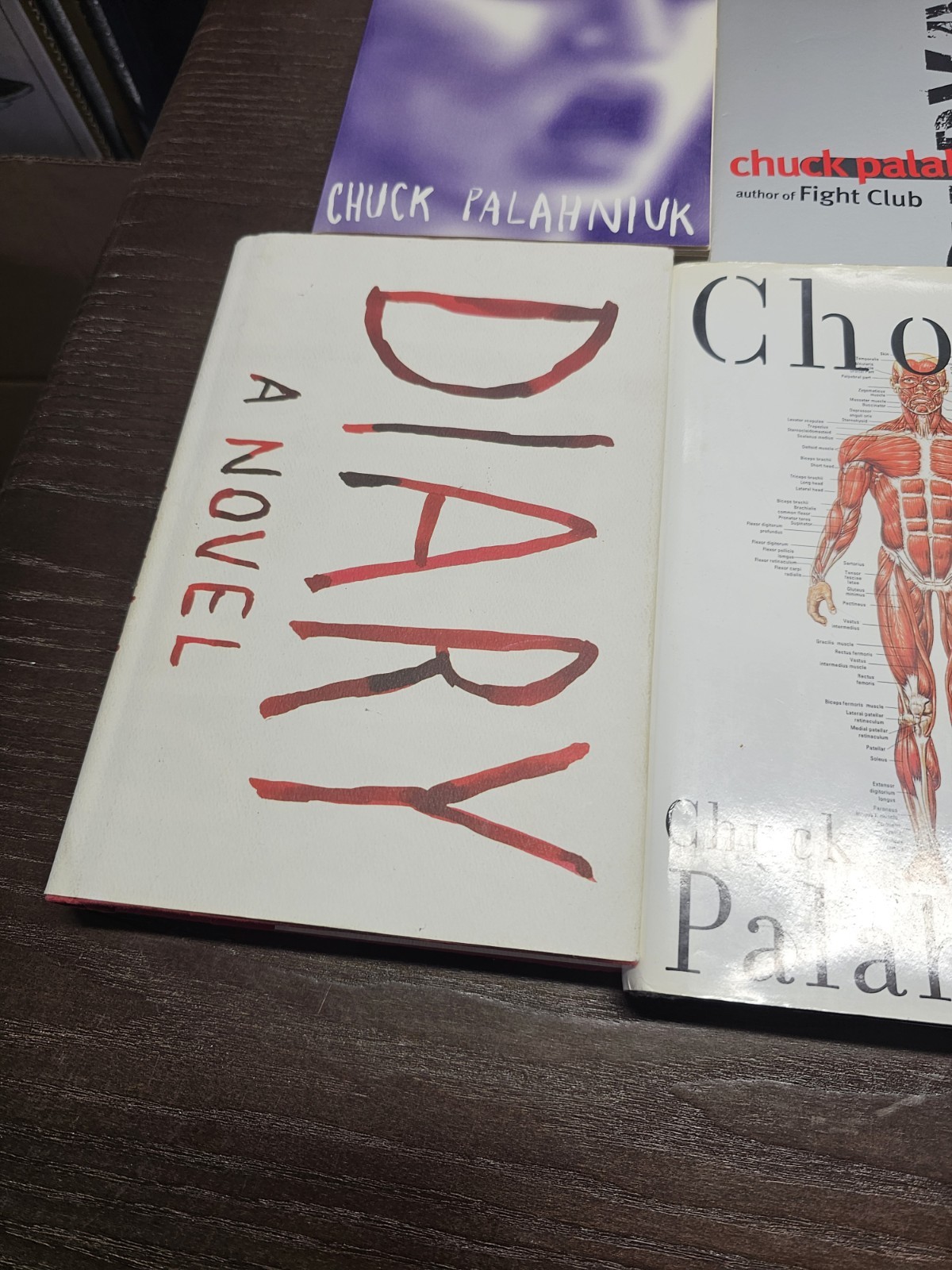 Lot of 6 Chuck Palahniuk Books in Hardcover and Paperback, Choke, Damn, Haunted