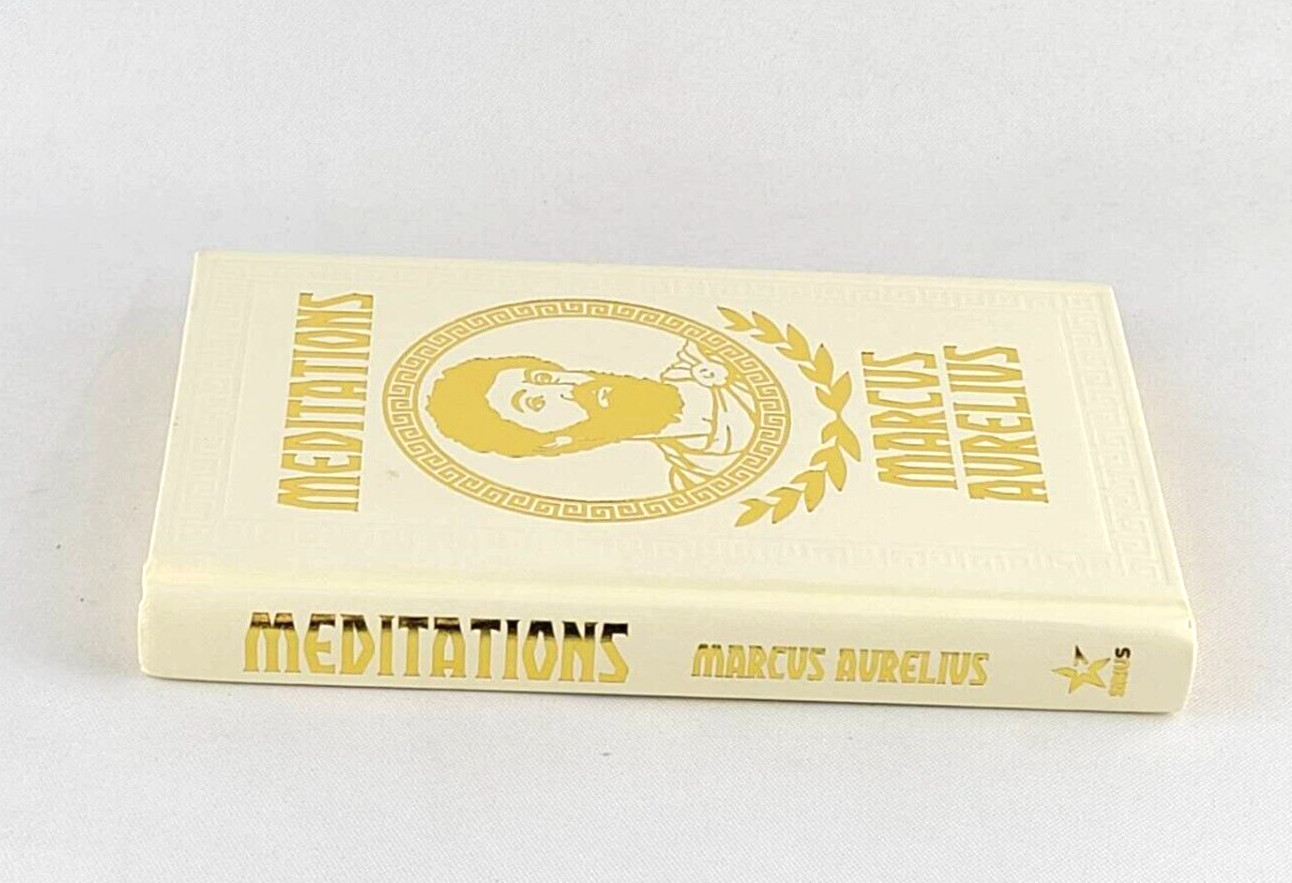 MEDITATIONS by Marcus Aurelius (6.8″x4.4″) Deluxe Compact Gilded Pages Brand New