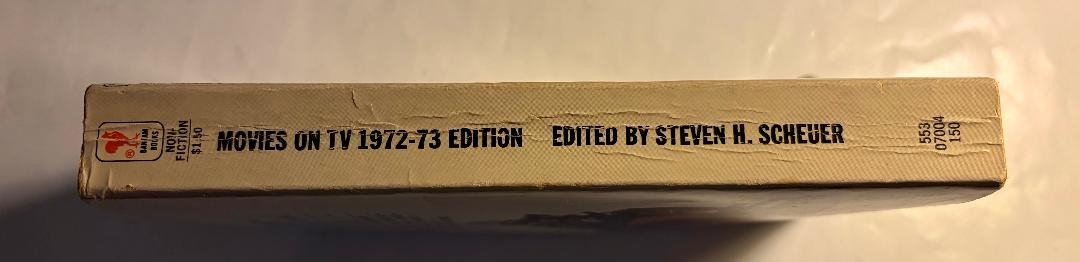 MOVIES ON TV 1972-73 EDITION PAPERBACK BOOK REVISED EDITED BY STEVEN H. SCHEUER