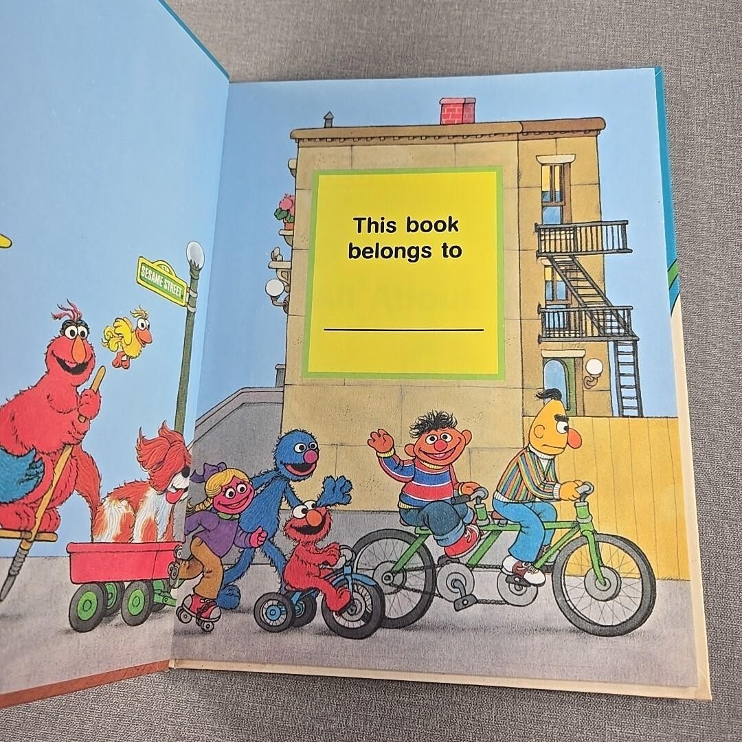 On My Way with Sesame Street Vol 5 All About Me 1989 Hardcover Childrens Book