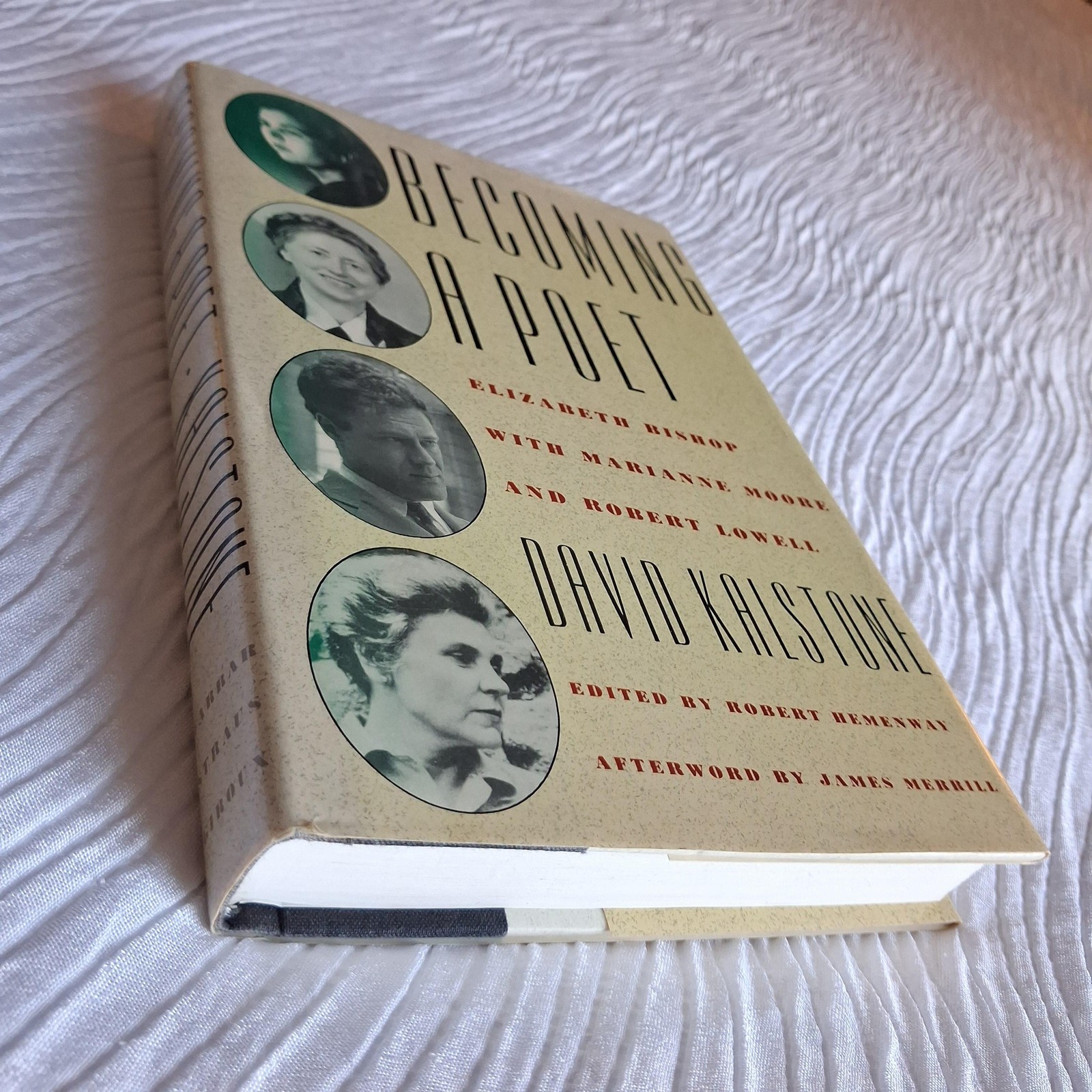 Vintage Becoming A Poet David Kalstone Farrar Straus & Giroux Beige HC DJ 1989