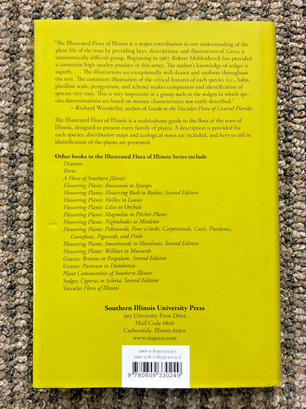 SECOND EDITION „Sedges: Carex,“ Vol. 14 in „The Illustrated Flora of Illinois“