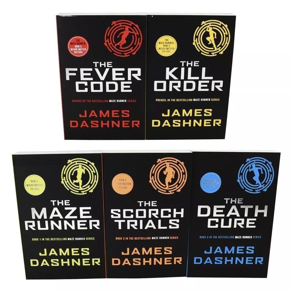 Maze Runner 5 Book Set James Dashner PB Ages 11+ Dystopian Series Kids YA