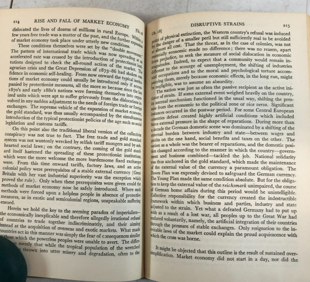 The Great Transformation, Polanyi, 1944, E-119