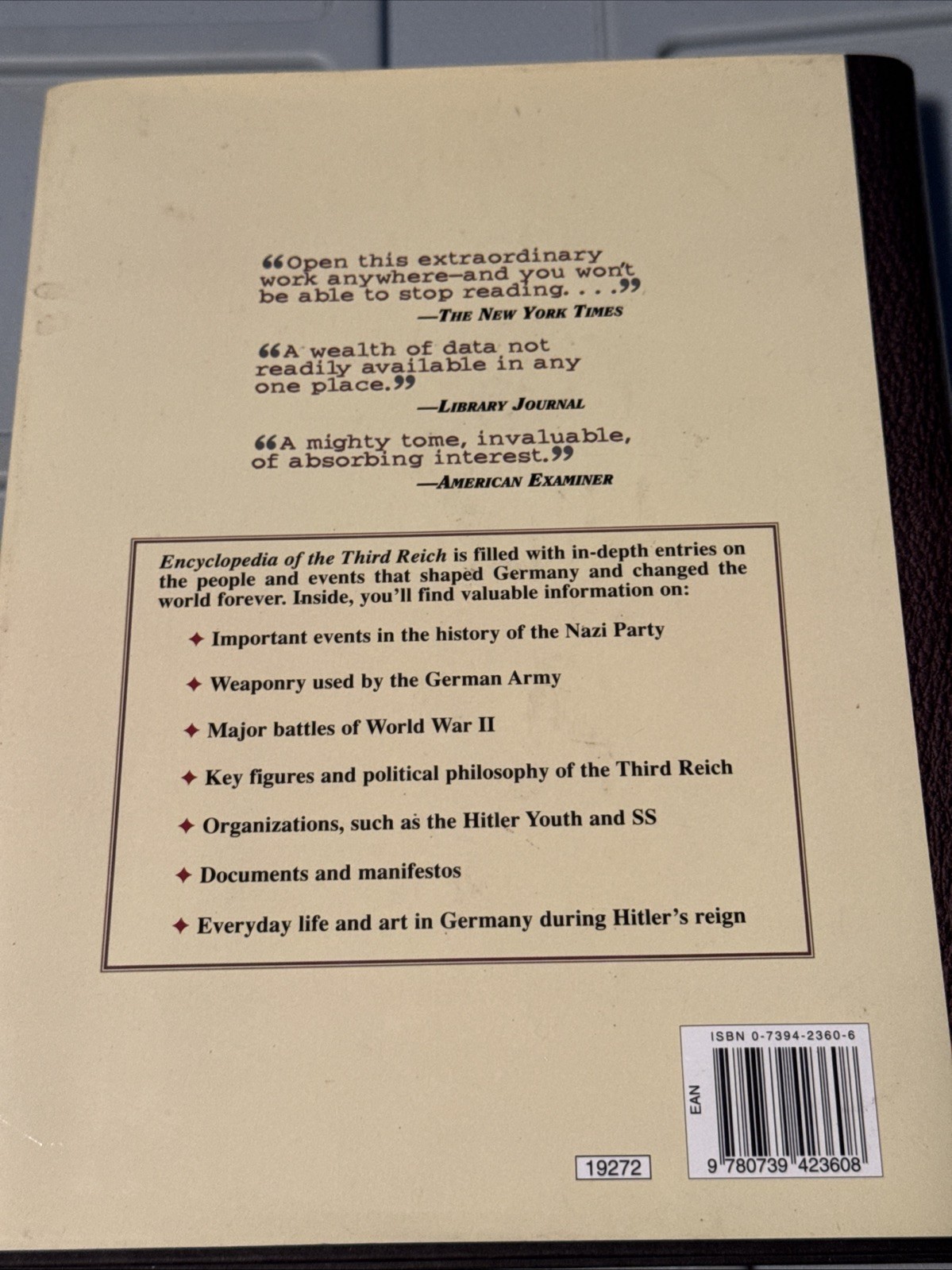 Encyclopedia of the Third Reich Louis L. Snyder 1976