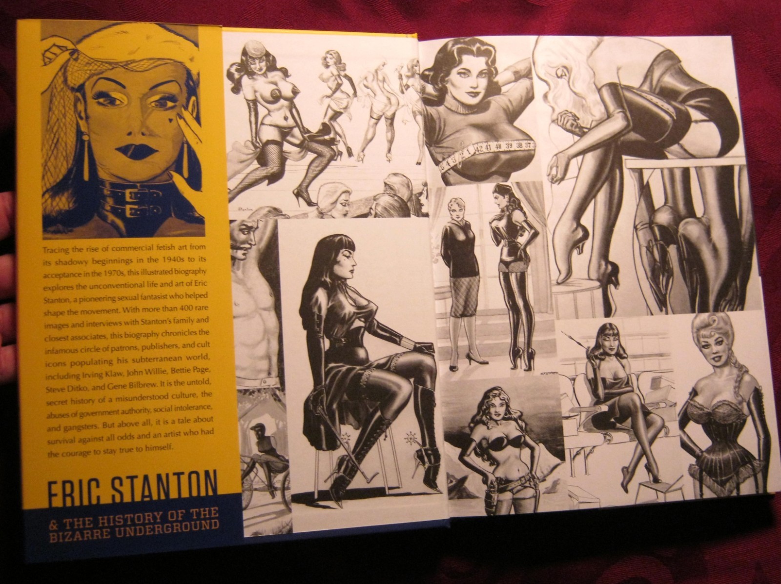 Eric Stanton, Steve Ditko, Bettie Page, Irving Klaw, John Willie,Charles Guyette