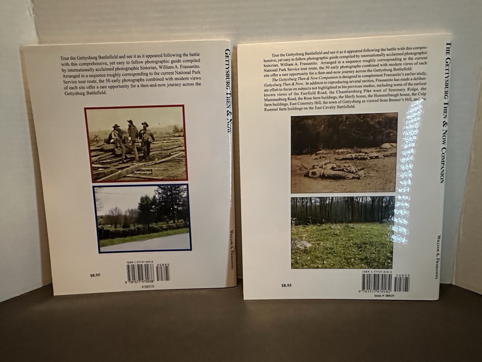 The Gettysburg Then and Now Lot Of 2, Companion, Books Frassanito, William