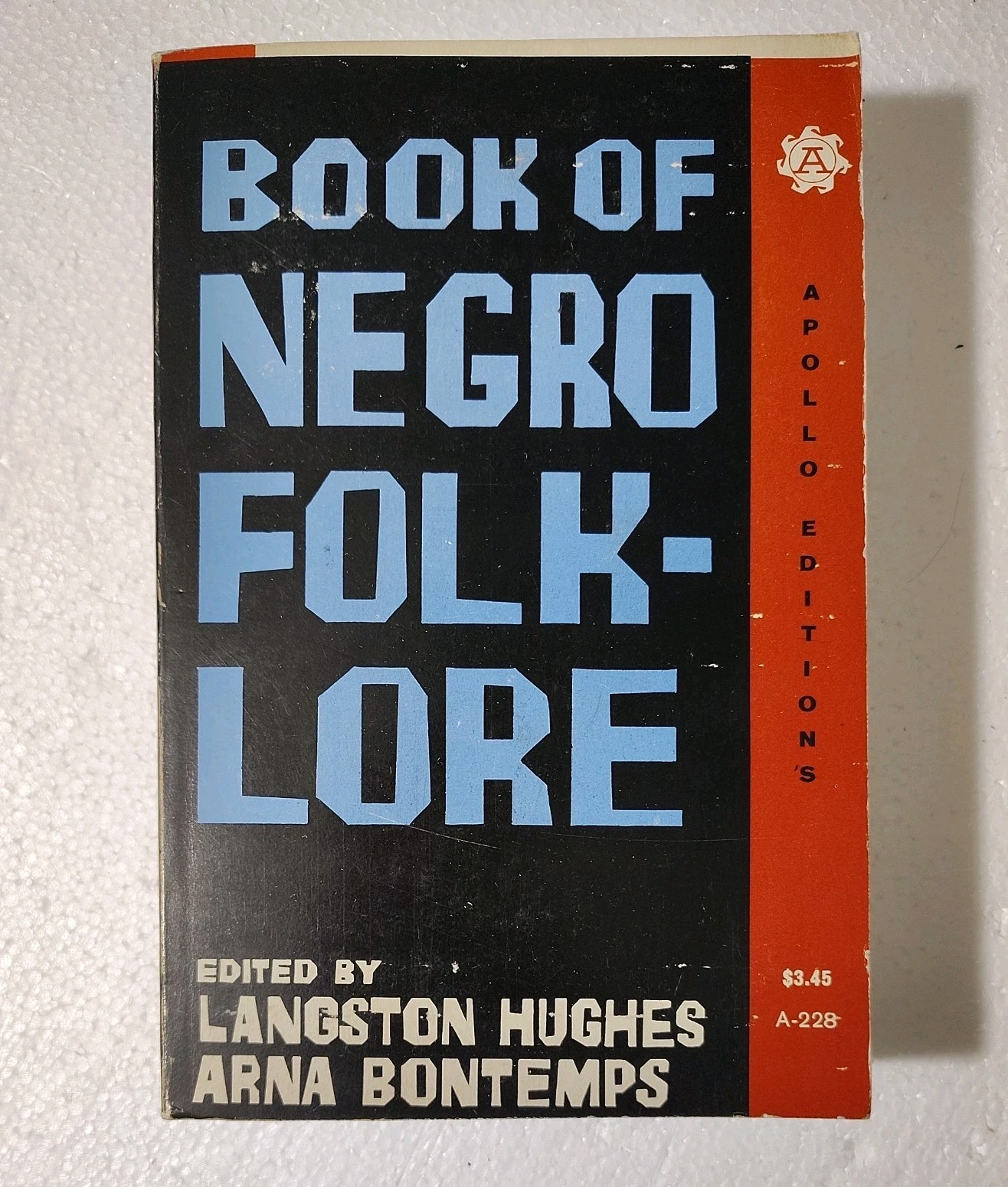 Book of Negro Folklore edited by Langston Hughes, Arna Bontemps (Paperback 1958)