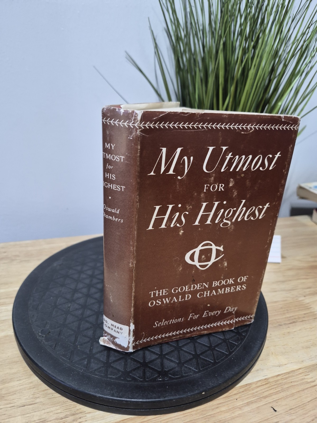 My Utmost for His Highest Oswald Chambers 1935 Reprint Hardcover Dust Jacket