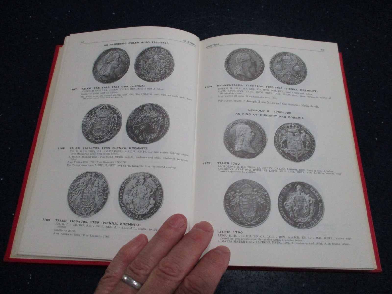 EUROPEAN CROWNS 1700-1800 Coin Book by John S Davenport w/ ORIGINAL VALUE SHEET!