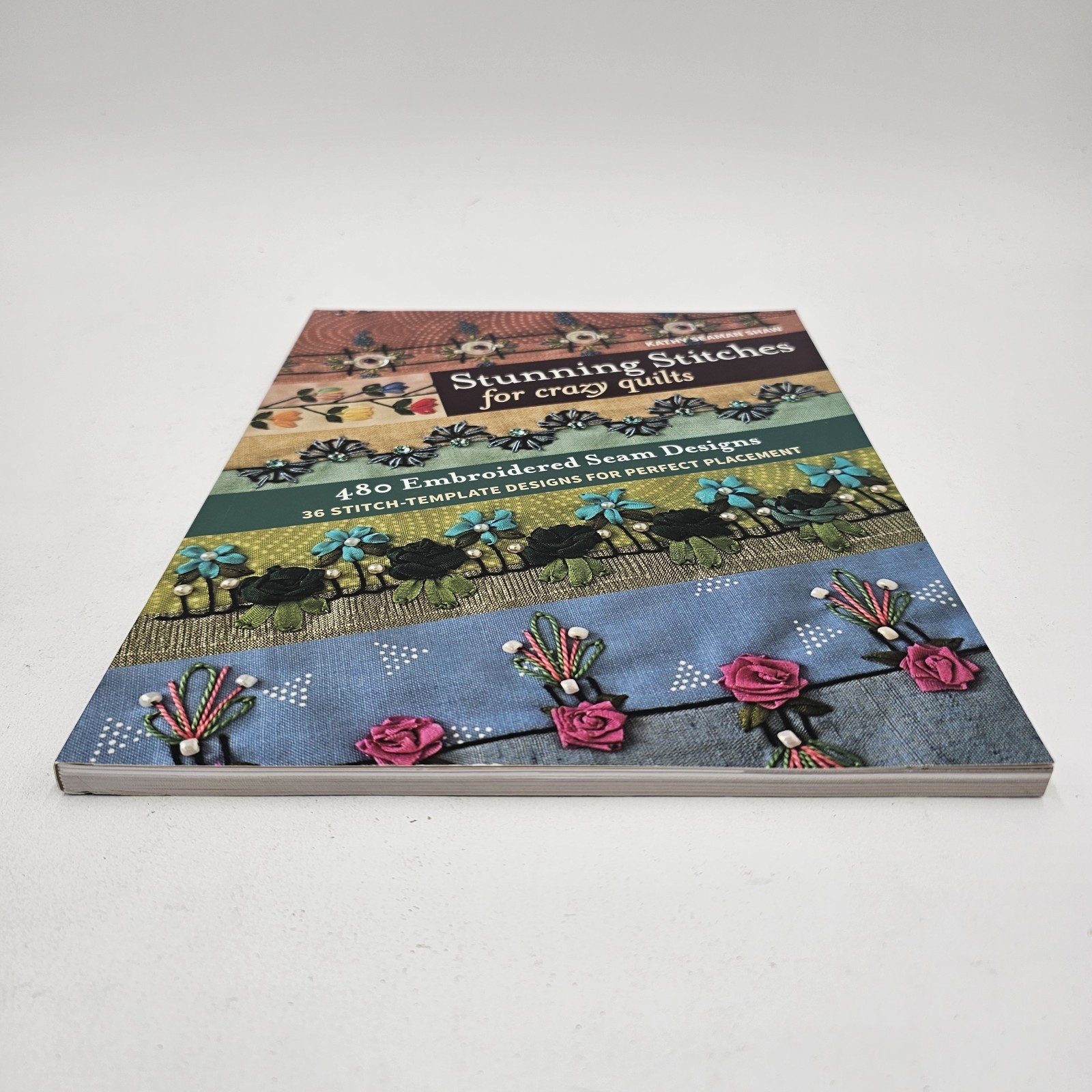 MINT | Stunning Stitches for Crazy Quilts Kathy Shaw | Embroidery Seam Designs