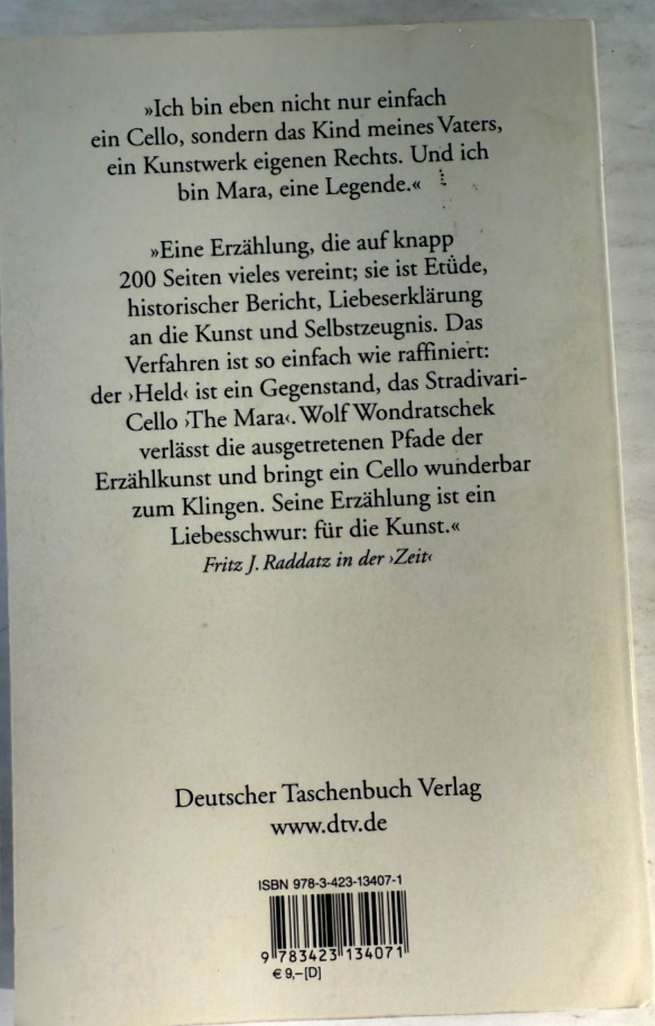 Wolf Wondratschek von Mara – Deutscher Taschenbuch Verlag dtv – German C137