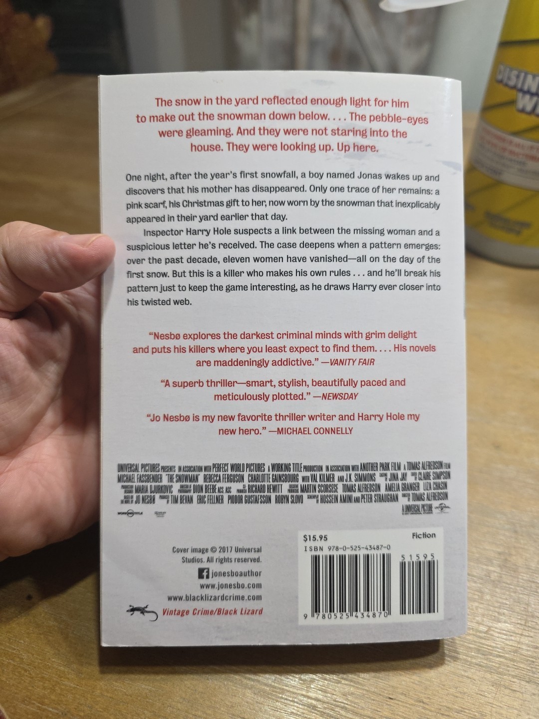 Snowman (Movie Tie-In) by Jo Nesbo (2017, Us-Tall Rack Paperback)