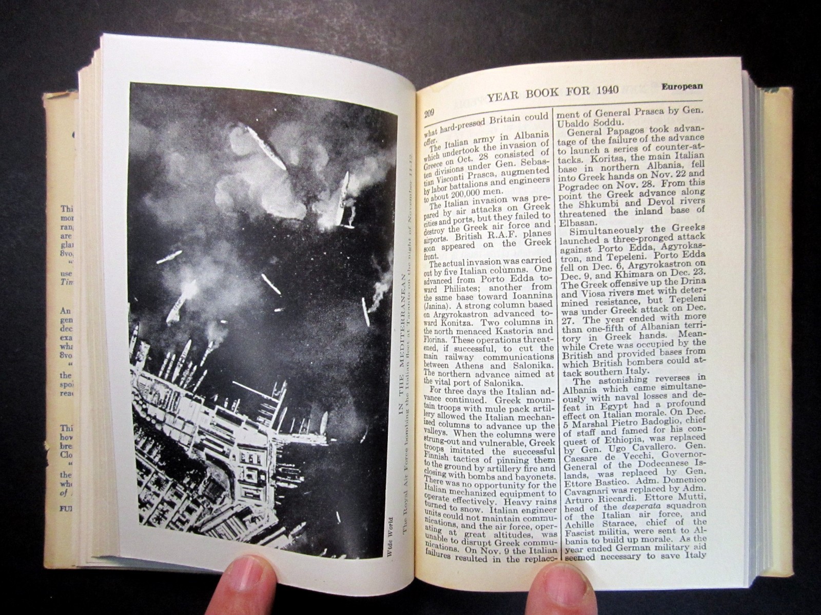 1940 Events – The New Standard 1941 Year Book Funk and Wagnalls pre WWII War HB