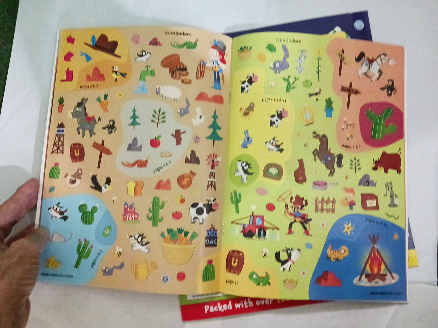 Sticker Activity Books For Kids. Set of 3 space, rancher, everyday hero 8X 10.5″