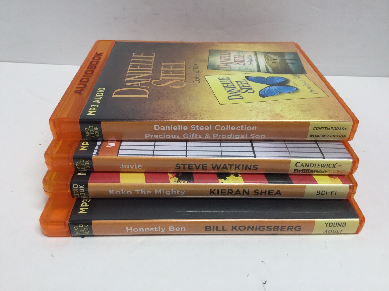 Audiobook MP3 Lot of 4 CDs Audio Books Fiction Sci-Fi Young Adult