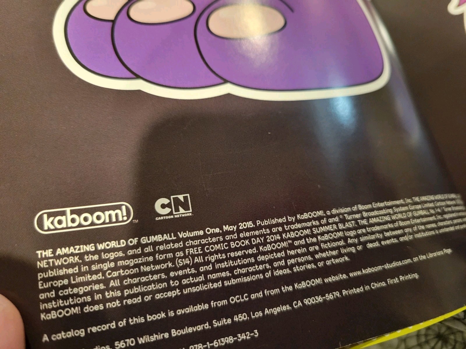 The Amazing World of Gumball Vol. 1 F2015 Kaboom Comics Tpb Collects1-4 Fcbd2016