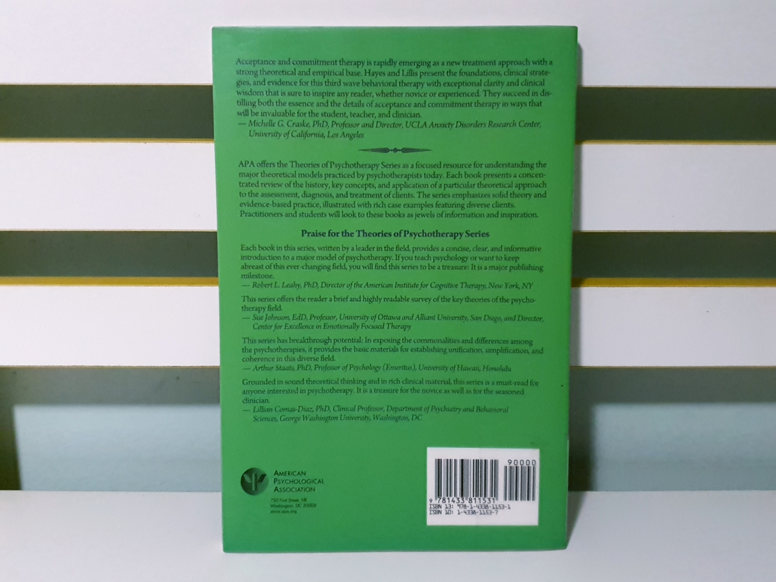 Acceptance and Commitment Therapy! 2012 PB Book by Steven C. Hayes