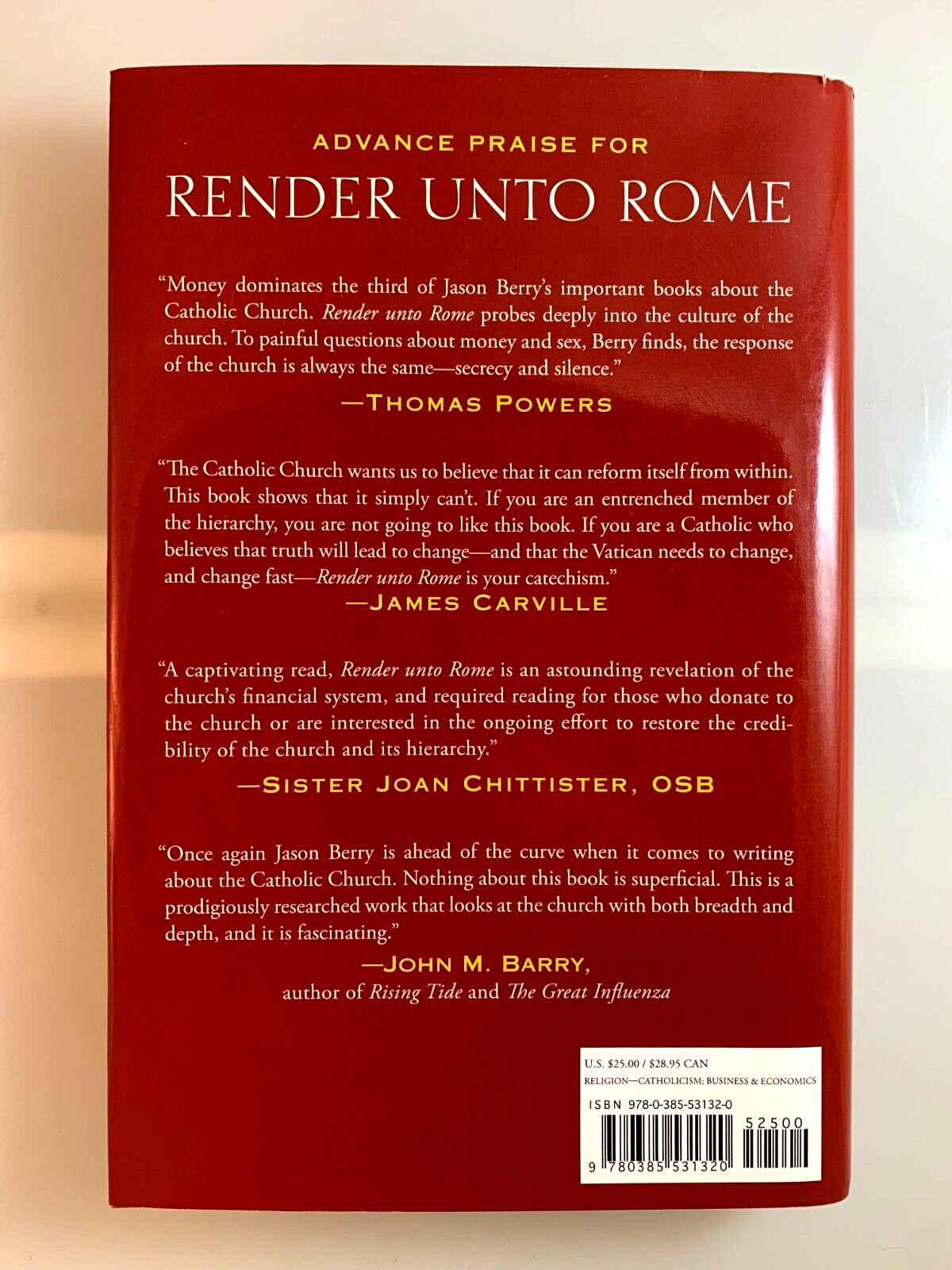 Render unto Rome by Jason Berry – 2011 – First Edition